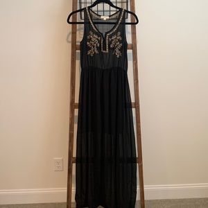 SUPER B Embroidered Maxi Dress